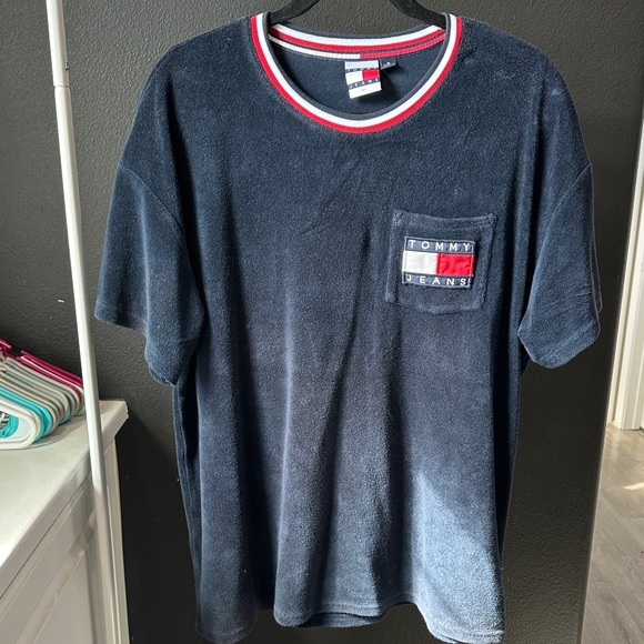Tommy Hilfiger Other - Tommy Hilfiger Navy T-Shirt with Red and White Accents